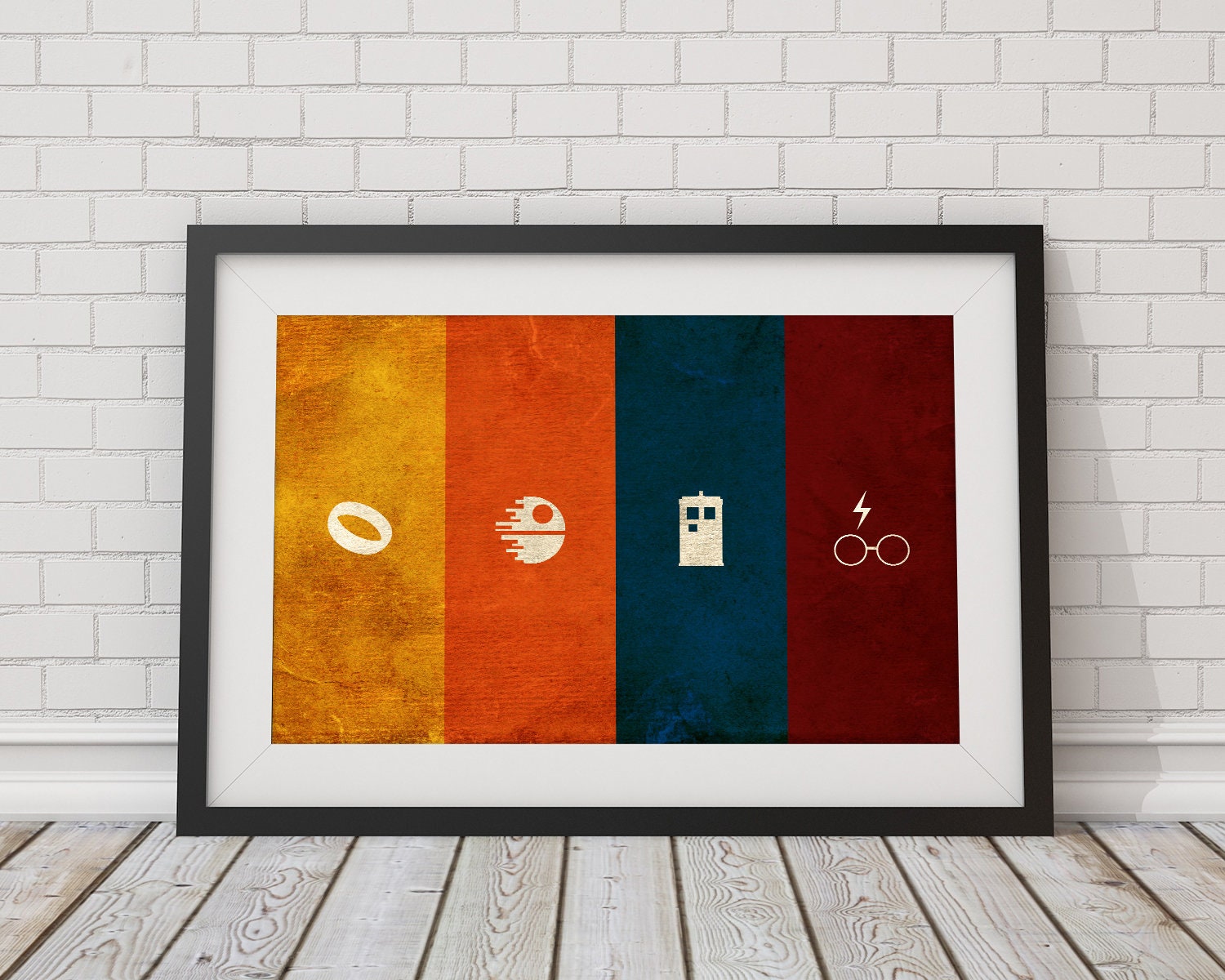Geek Poster Fantasy & Scifi Nerdy Wall Art Minimalist Wall Art Print