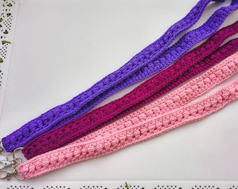 Crochet Lanyard - Cotton Lanyard - Ready Made