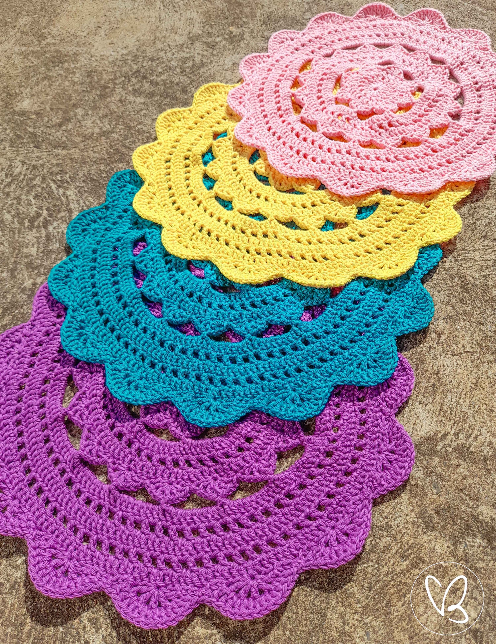 Crochet Lace Placemat Decorative Placemat Coaster Set Etsy