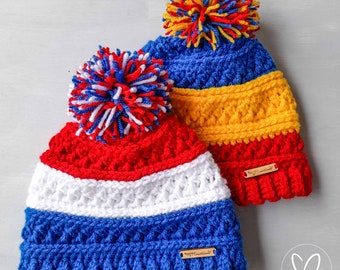 Football Beanie, Supporter Beanie, Team Beanie, Custom Made, Winter Beanie, Pom Pom Beanie, Aussie Rules, Made To Order