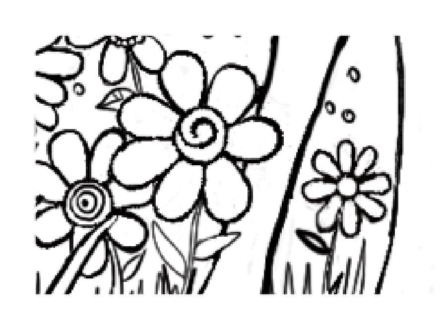 Unicorn With Flowers PDF Printable Coloring Page for All Ages. Instant ...