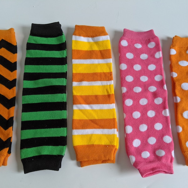 Unisex Kids Leg Warmer, Infant Leg Warmers, Polka dot Toddler Leg Warmer, Baby Boy Leg Warmer, Toddler Leggings, Colorful Stripes Legwarmers