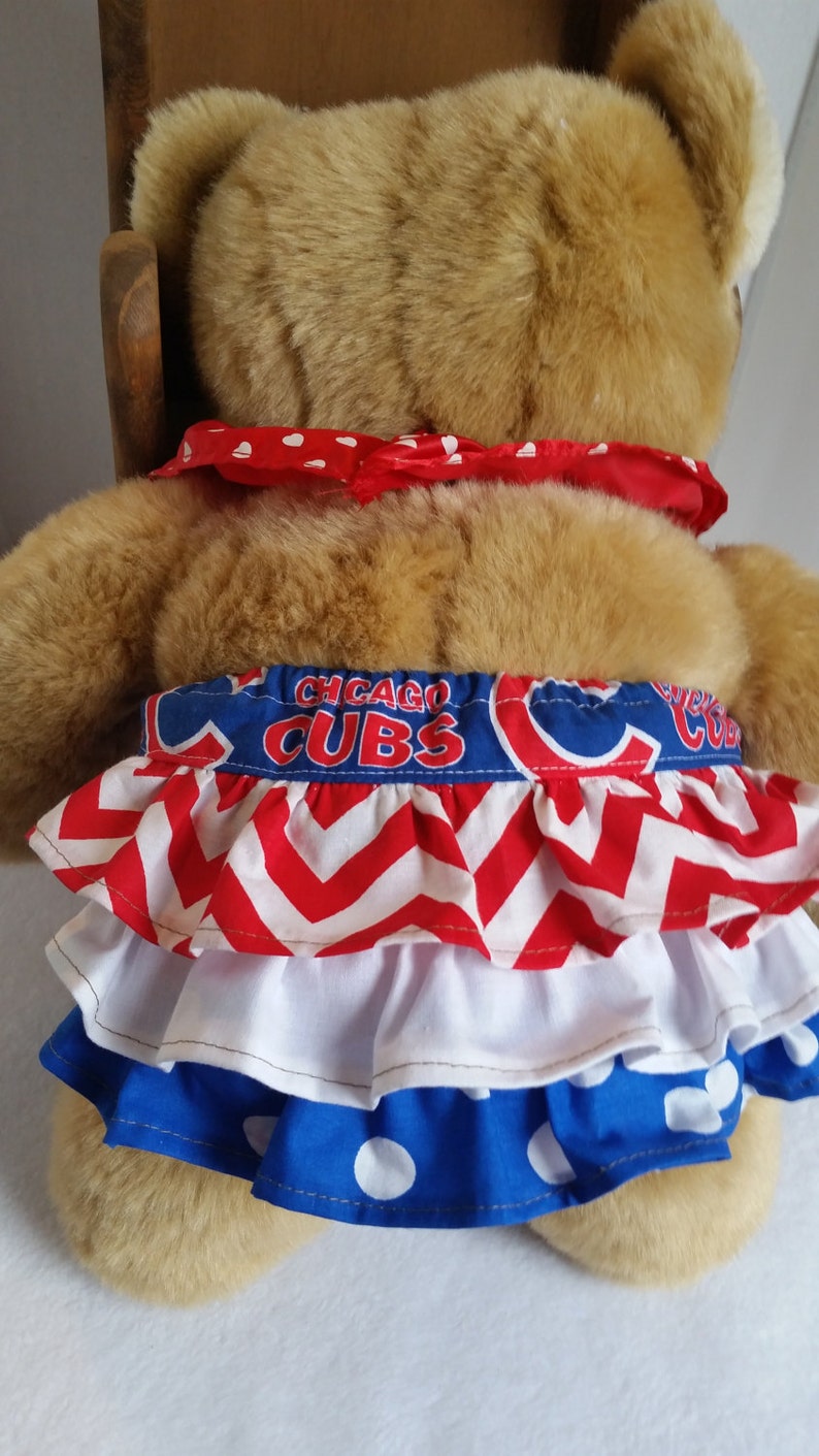 CHICAGO CUBS Diaper cover set.Ruffled bloomers /& hair bow set,sports team diaper cover hairbow gift set,ruffle diaper cover sports gift set.
