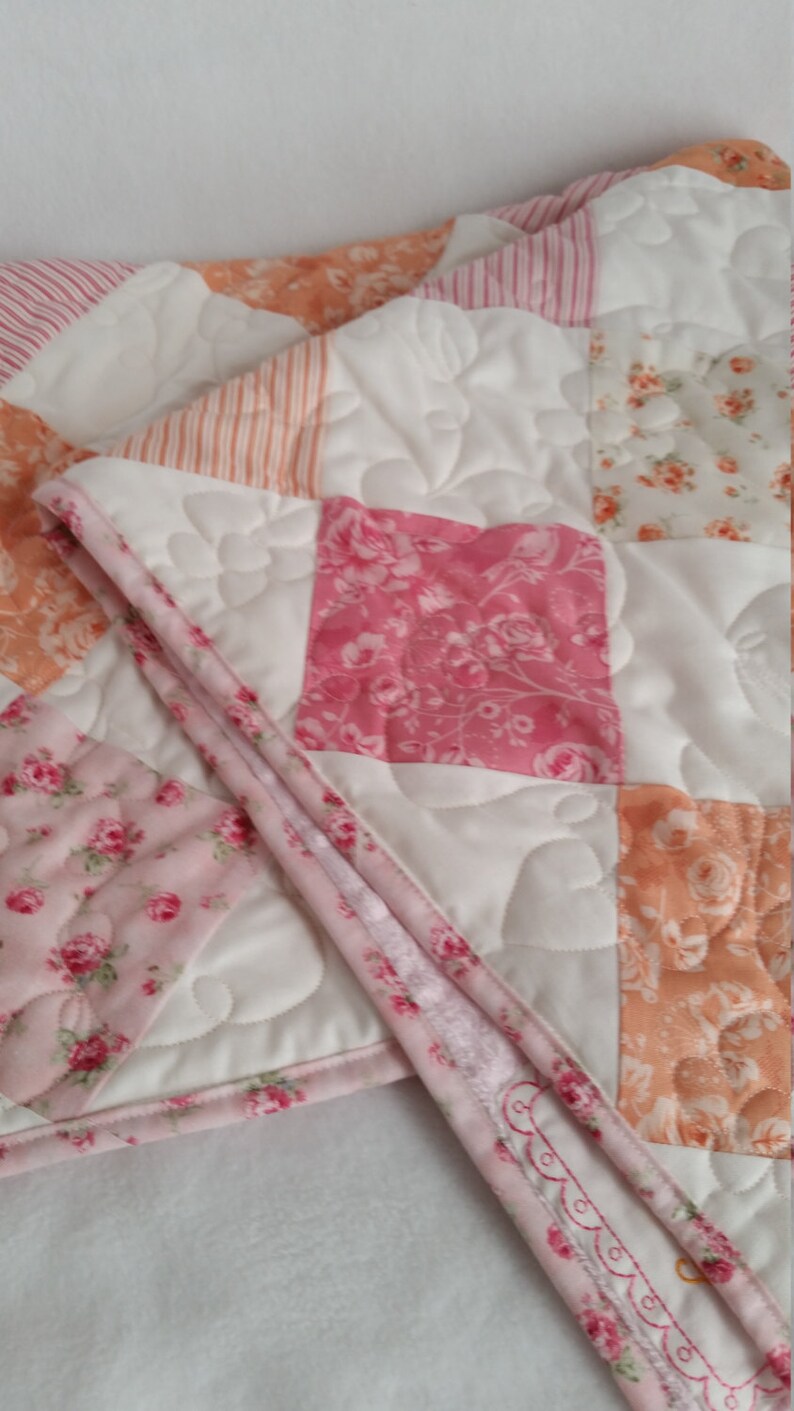 Handmade Custom Baby Blanket Minky Patchwork Baby Quilt Etsy