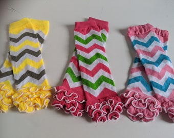 Kids Leg Warmer, Infant Toddler Leg Warmers, Chevron Unisex Leg Warmers, Baby Girl Leggings, Colorful Legwarmers,