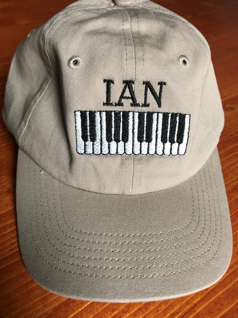 Music Piano Recital Gift,Piano Keys Cool Kids Cap Hat,Musical Cap Hat,Custom Boy Girl Birthday Gift,Personalized Youth Baseball Cap Hat image 1