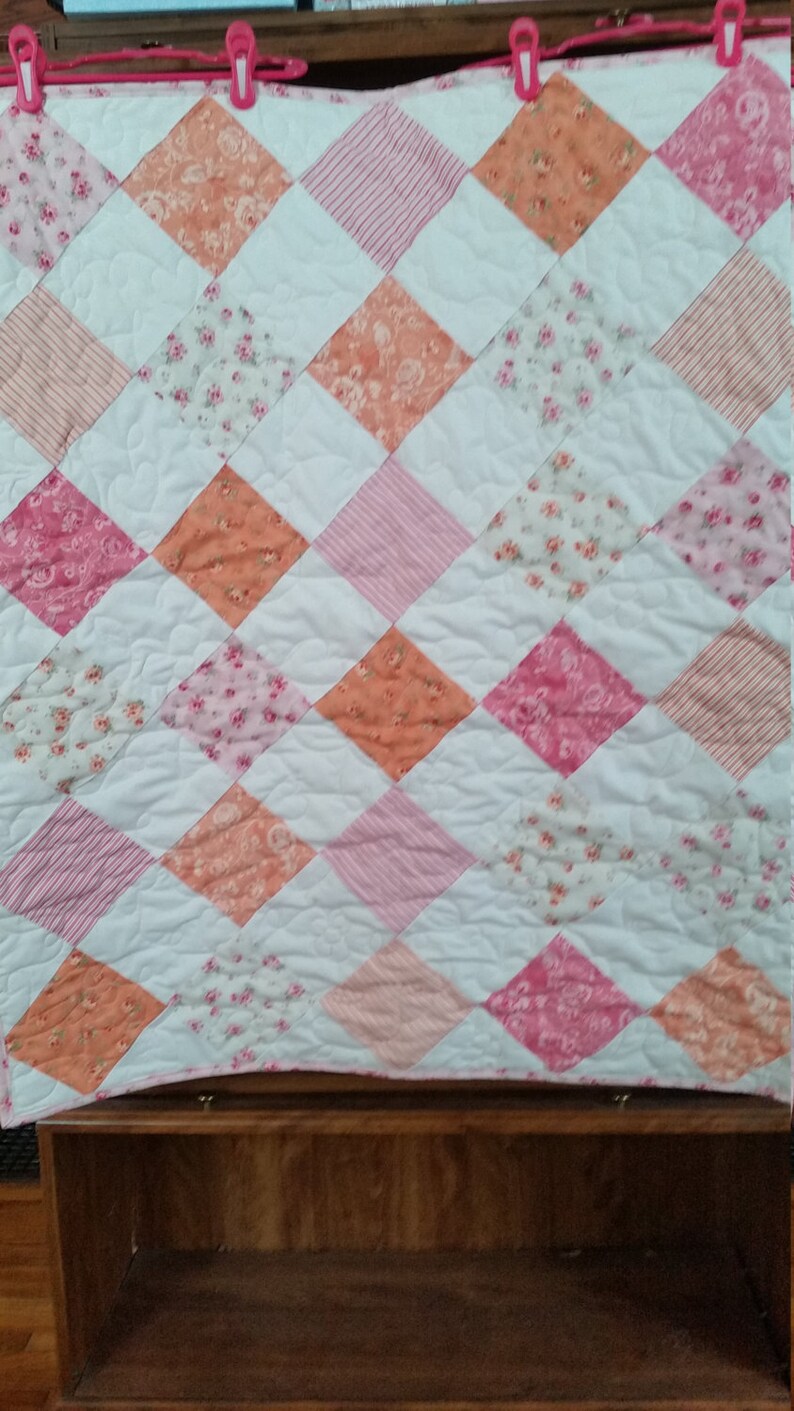 Handmade Custom Baby Blanket Minky Patchwork Baby Quilt Etsy
