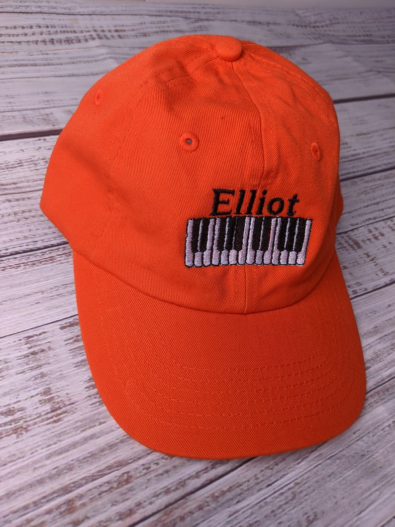 Music Piano Recital Gift,Piano Keys Cool Kids Cap Hat,Musical Cap Hat,Custom Boy Girl Birthday Gift,Personalized Youth Baseball Cap Hat image 3