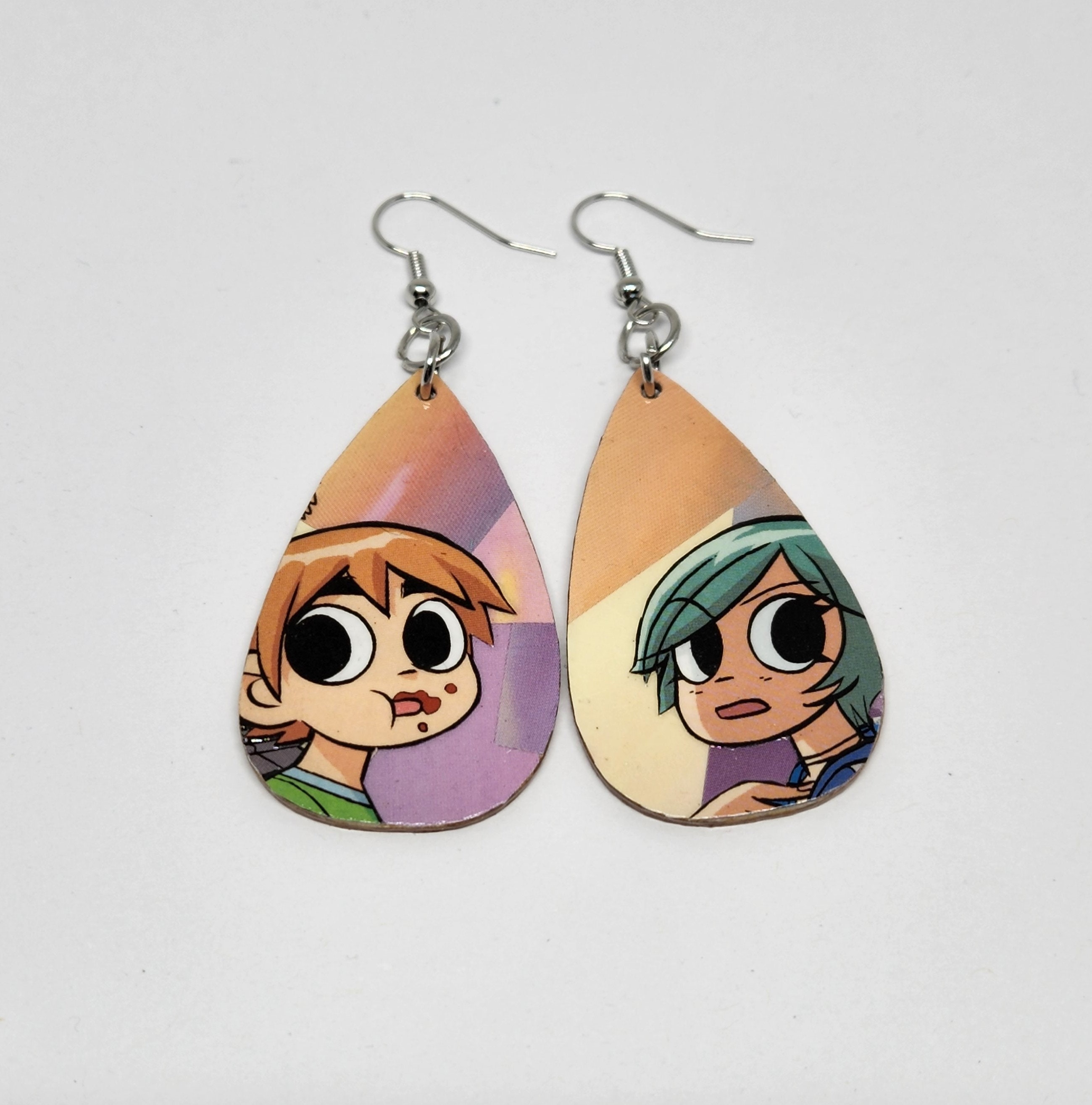Bob's Burgers Louise & Tina Belcher Upcycled Earrings