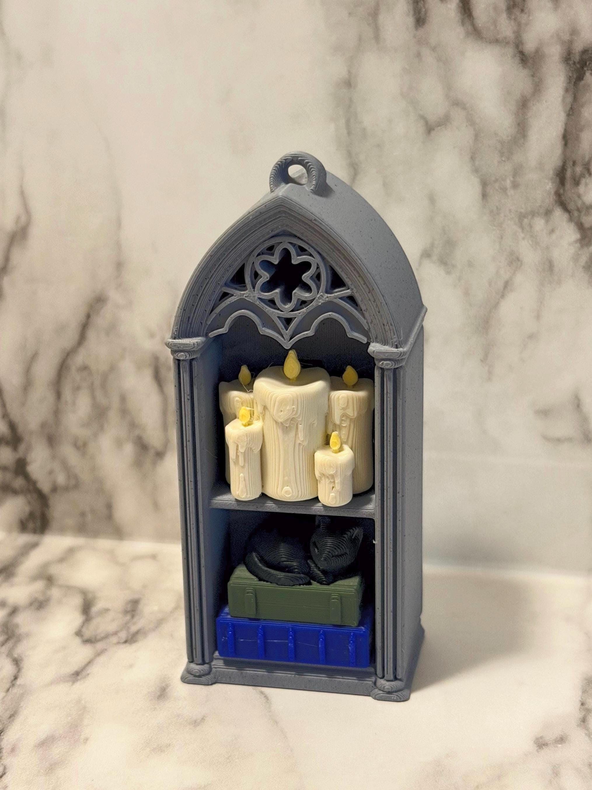 Nook Key Chain Gothic Bookshelf Keychain Clicker | Dark Academia Fidget Toy | 3D ...