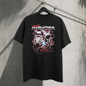 Ultimatives Maniacism Unisex stückgefärbtes, schweres T-Shirt
