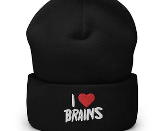 I Love Brains Cuffed Beanie | Return Of The Living Dead Beanie