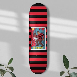 El Freddy Skateboard Deck  | Nightmare On Elm Street Skate Deck | Skateboard