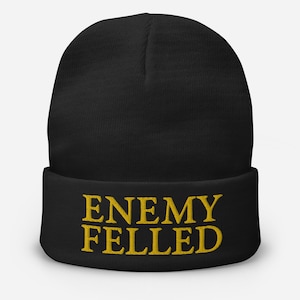 Enemy Felled Embroidered Beanie