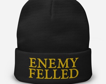 Enemy Felled Embroidered Beanie