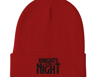 Knights Of The Night Embroidered Beanie