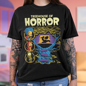 Camiseta gruesa teñida en prenda de Treehouse Of Horror