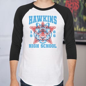 Hawkins High 86 Variant 3/4 Sleeve Raglan Shirt