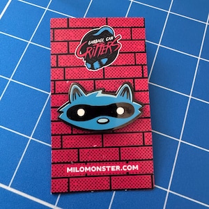 Raccoon Hard Enamel Pin: Garbage Can Critters Collection