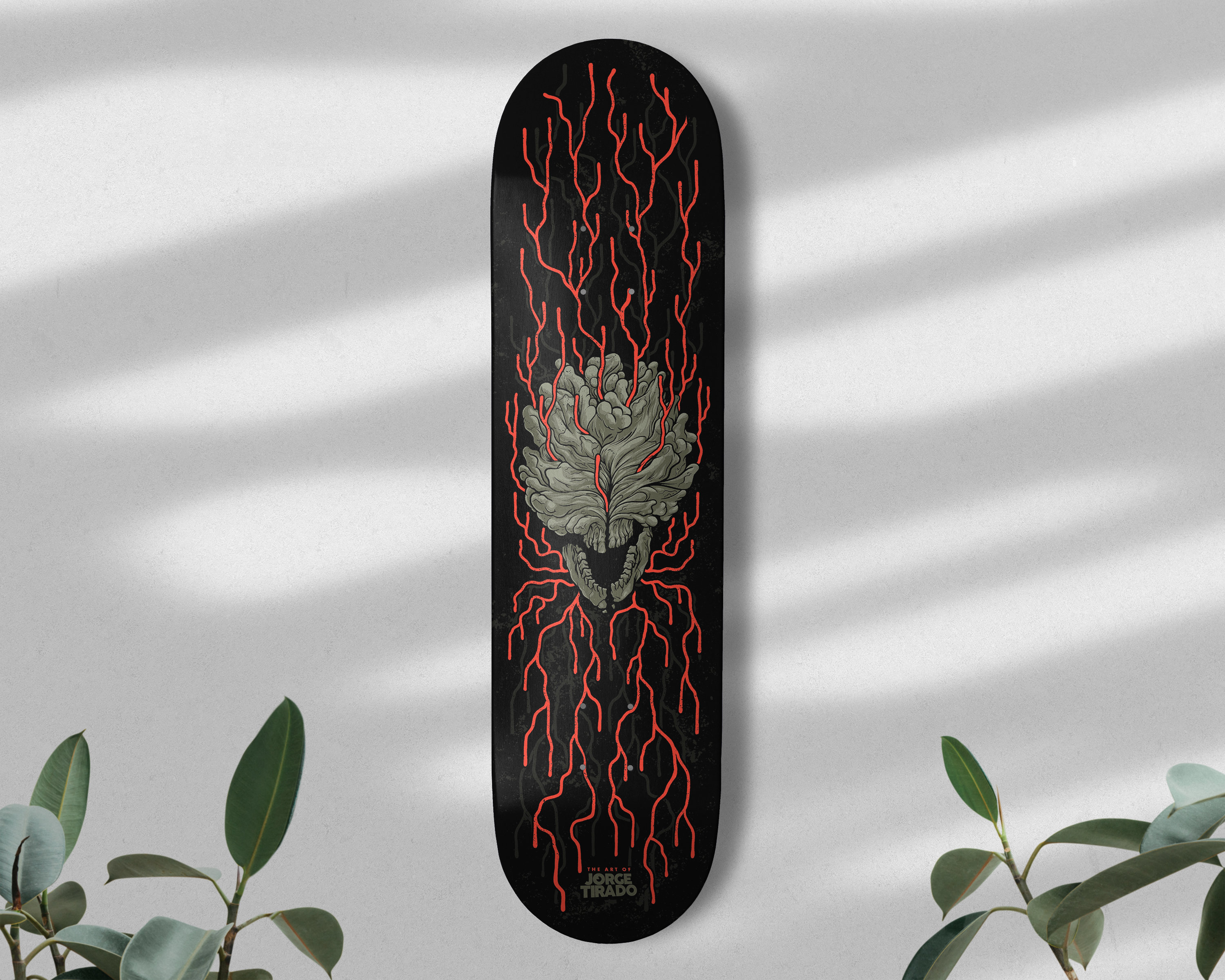 Skateboard Deck Monogram Red - US