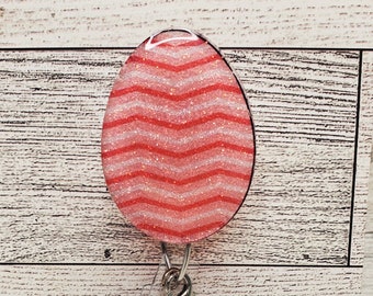 Easter Egg Badge Reel: Glitter Spring ID Badge
