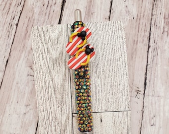 Rhinestone Mouse Flip Flop Pen: Handmade Gel Pen