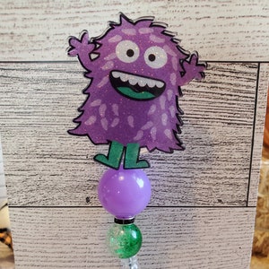 Halloween Badge Reel, ID badge reel, cute monster badge reel, badge reel, badge holder, fun badge reel, monster badge reel