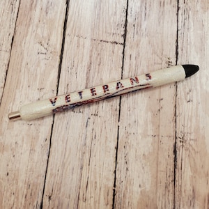 Veterans glitter pen, custom glitter pen, glitter pen, military pen
