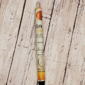 Ciroc Peach glitter pen, custom glitter pen, glitter pen, vodka pen