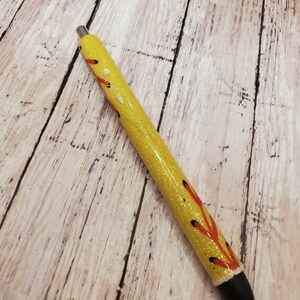 Softball glitter pen, custom glitter pen, glitter pen