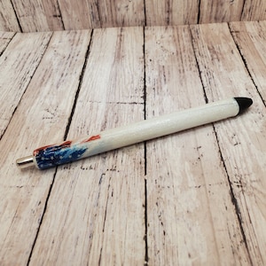 American flag glitter pen, custom glitter pen, glitter pen, patriotic pen