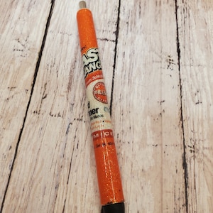 Fast Orange glitter pen, custom glitter pen, glitter pen, hand cleaner pen, mechanic gift