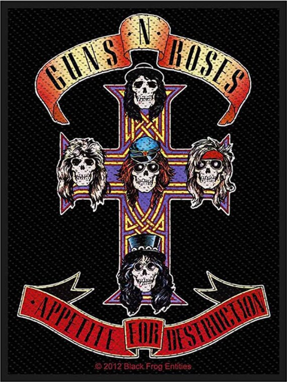 Guns N' Roses 'appetite for Destruction' Woven Patch - Classic