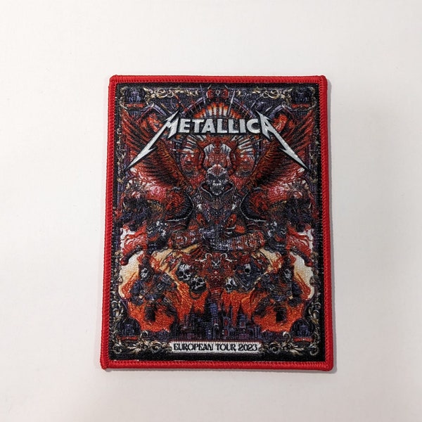 thumbnail image 2 of Metallica Music Band Embroidered Logo Patch Adjustable Baseball Cap – Black Canvas, One Size, R&R Hat 2 of 2