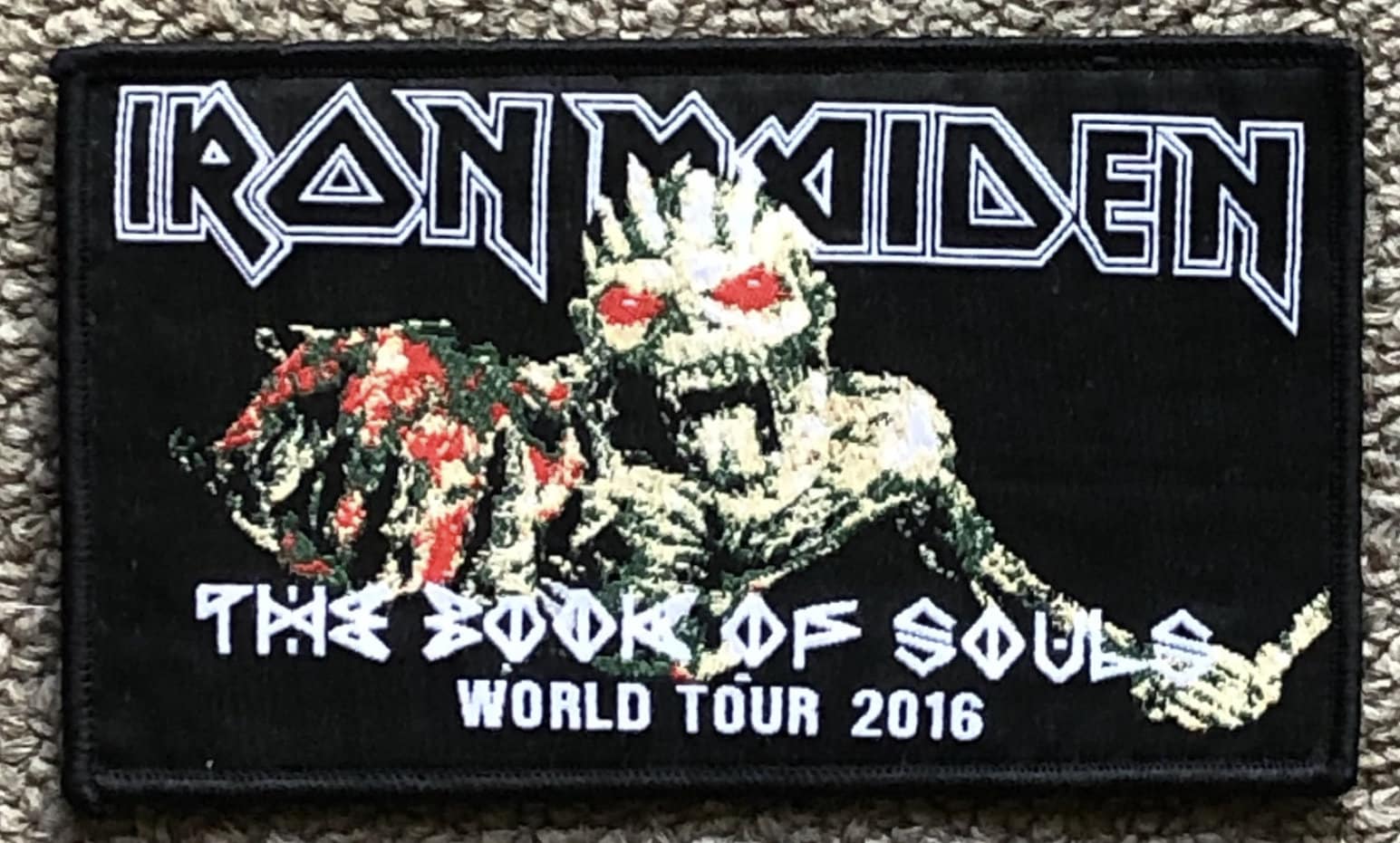 Iron Maiden The Book Of Souls Gewebt Aufbügeln Patch