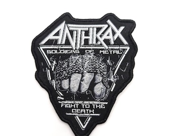 ANTHRAX - Fistful of Metal - (red Border) Woven Patch - Etsy
