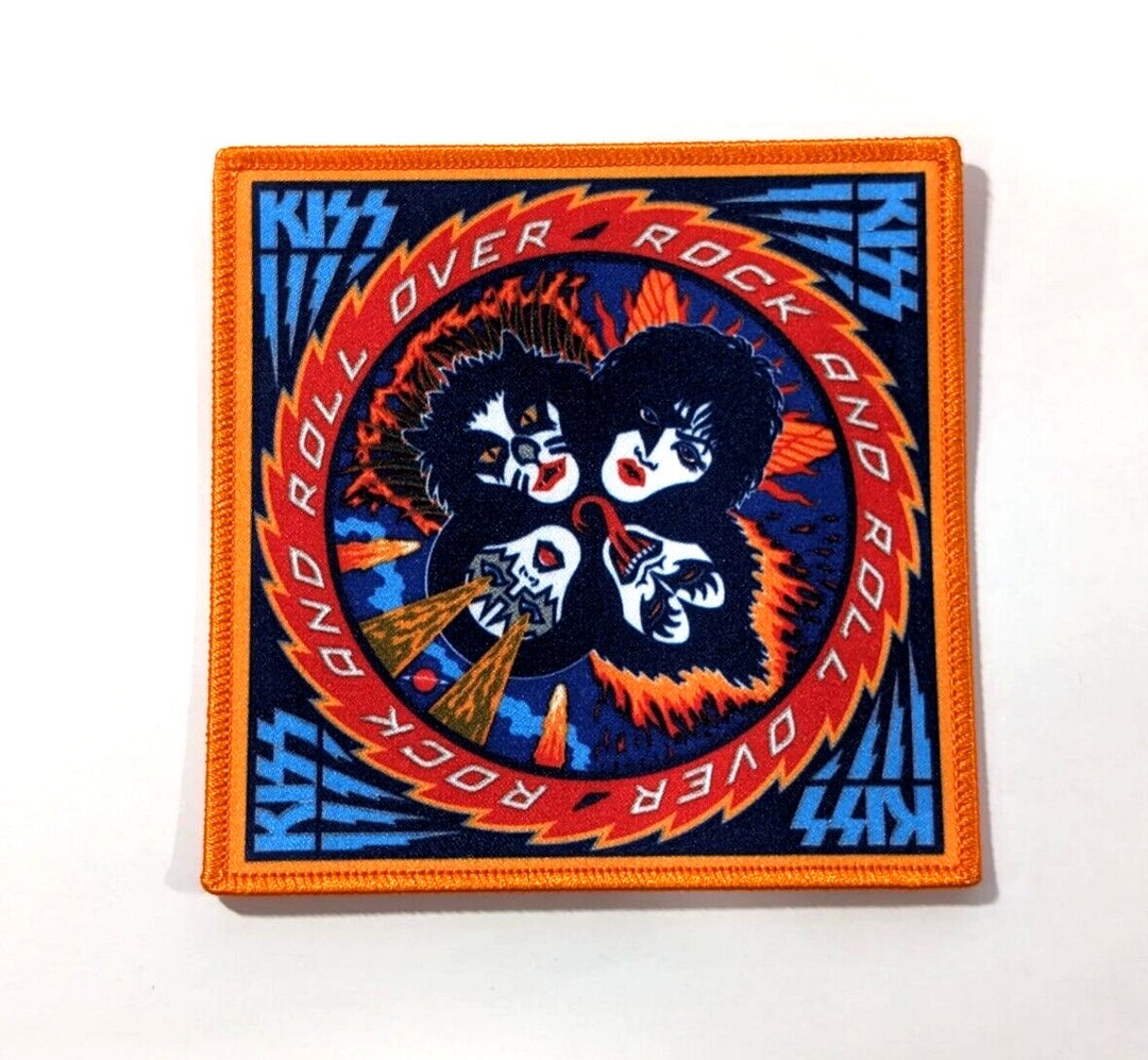 KISS 'rock Roll Over' Album Cover Patch Embroidered Printed, Classic