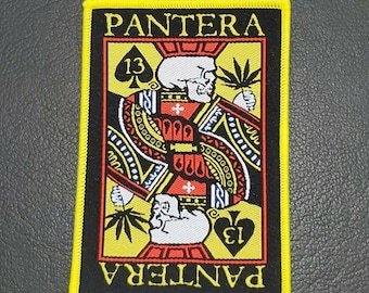 Patch Pantera Patch Ricamata Pantera CFH (Cowboys From Hell) - Per Giubbotti, Jeans, Borse, Stile Metal/thrash Wagner Patch - Foto 3