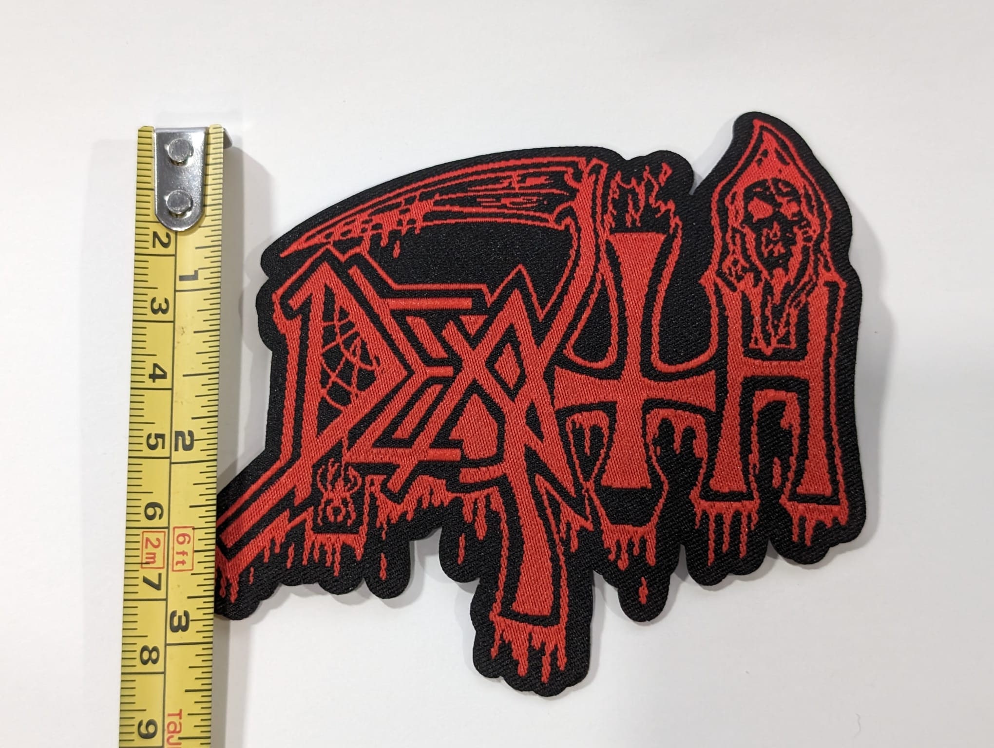 Death Logo Laser Cutout Woven Patch - Death Metal Band Emblem, Music ...