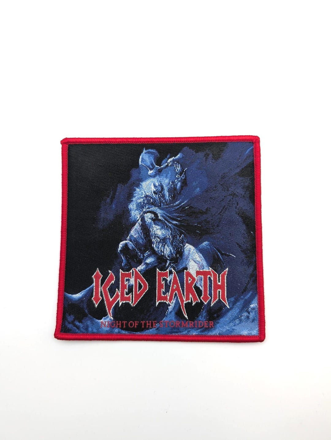 Iced Earth - 'night of the Stormrider' - Woven Patch - Embroidered