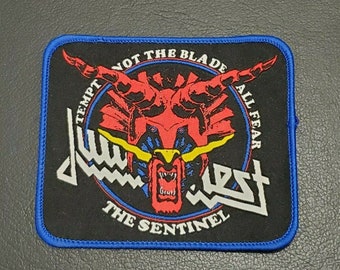 Judas Priest 'The Sentinel' - Embroidered Woven Patch, Heavy Metal Band Emblem, Rock Music Collectible Badge