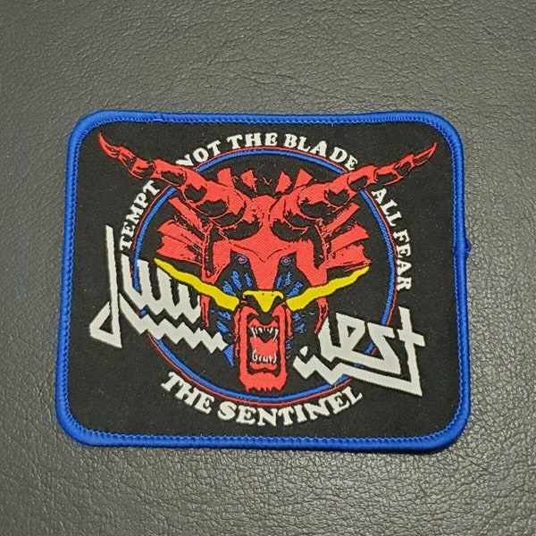 Judas Priest 'The Sentinel' - Embroidered Woven Patch, Heavy Metal Band Emblem, Rock Music Collectible Badge