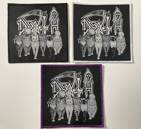 DEATH 'chuck Schuldiner Kittens' Embroidered Woven Patch, Death