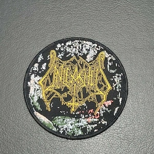 Unleashed 'Shadows in the Deep' - Geborduurde geweven patch, Death Metal Band-embleem, verzamelbare badge voor muziekfans