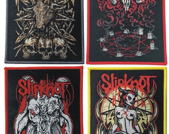 Slipknot Premium Art Woven Patches - Heavy Metal Band Emblem, Fan Collectible, Rock Music Arts Badge