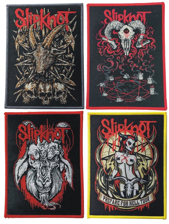Slipknot Premium Art Woven Patches - Heavy Metal Band Emblem, Fan