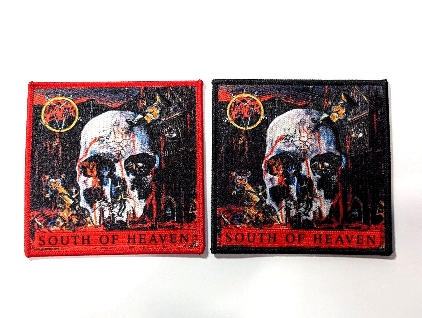 Slayer 'south of Heaven' Premium Woven Printed Patch - Thrash