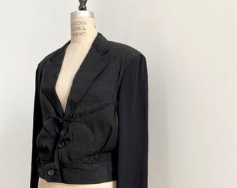 90s Vintage Comme Des Garcons black Jacket : avant garde
