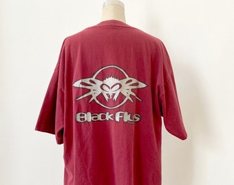 90s Vintage Black Flys T-shirt : Sunglasses