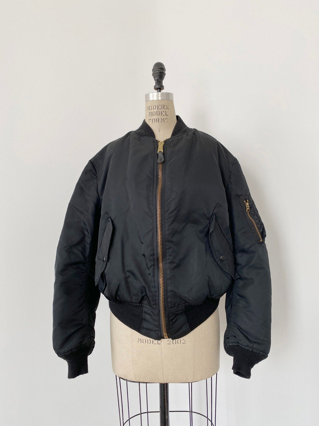 80s Vintage Alpha Industries MA-1 Bomber Jacket X Negro League - Etsy